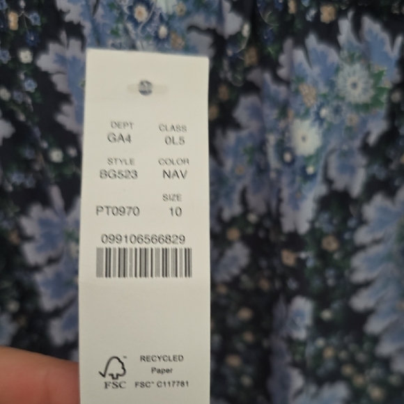 NWT J. Crew Collection Sz 10 Halter Dress Pacific Paisley Organic Cotton Ratti - Picture 3 of 7